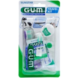 Gum 156 Travel Kit Brush Σετ Ταξιδιού με Οδοντόβουρτσα, Οδοντόκρεμα 12.5ml και Οδοντικό Νήμα 10m