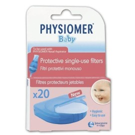 Physiomer Baby Nasal Aspirator Προστατευτικά Φίλτρα Ρινικού Αποφρακτήρα 20 Τεμάχια