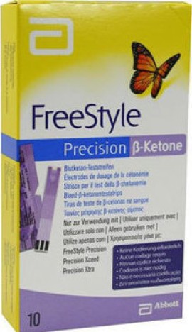 Abbott FreeStyle Precision β-ketone Ταινίες μέτρησης γλυκόζης & β-κετόνης 10τμχ