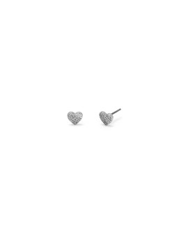 Verame Υποαλλεργικά Σκουλαρίκια Alice Silver White 1 Ζευγάρι