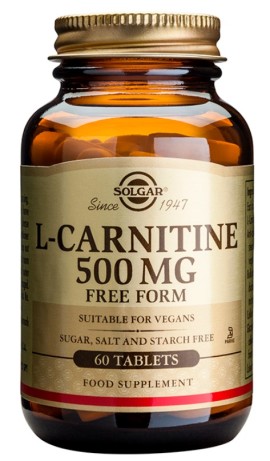 Solgar L-Carnitine 500mg Συμπλήρωμα Διατροφής L- Καρνιτίνης 30 Ταμπλέτες
