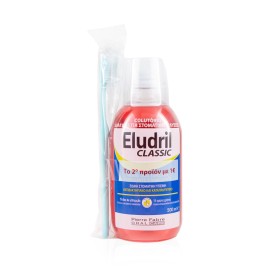 Eludril Promo Classic Mouthwash 500ml & Elgydium Clinic Toothbrush 15/100