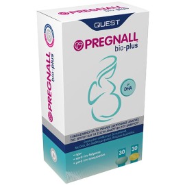 Quest Pregnall Bio Plus Συμπλήρωμα Διατροφής Πολυβιταμινών Πριν - Μετά και Κατά Την Διάρκεια της Εγκυμοσύνης 30 Κάψουλες / 30 Ταμπλέτες