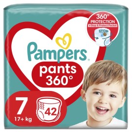 Pampers Pants Βρεφικές Πάνες Βρακάκι No7 για 17+kg 42τμχ