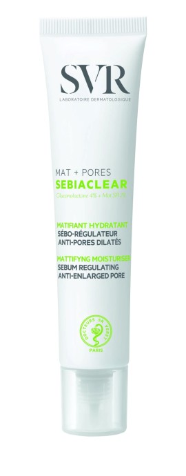 SVR Sebiaclear Mat Pores Ενυδατική Κρέμα για Λιπαρό Δέρμα με Τάση Ακμής 40ml