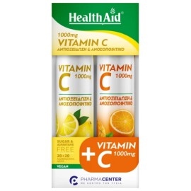 Health Aid Promo Vitamin C 1000mg Lemon & Orange 1+1 2x20eff.tabs