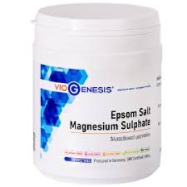 VioGenesis Epsom Salt Magnesium Sulphate Συμπλήρωμα Διατροφής Άλατα Epsom και Θειϊκό Μαγνήσιο 500gr.