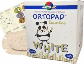 Master Aid | Ortopad Junior Παιδικά Οφθαλμικά Αυτοκόλλητα για Στραβισμό Λευκά (6,7x5cm) | 50 τεμάχια