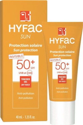 Hyfac Sun Protection Spf50+ Dry Touch Invisible Anti-Pollution 40ml