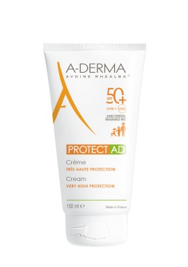 A-Derma Protect AD Creme Tres Haute Protection SPF50+ Αντηλιακή Κρέμα για Πρόσωπο - Σώμα Πολύ Υψηλής Προστασίας για Ατοπικό - Επιρρεπές Δέρμα 150ml