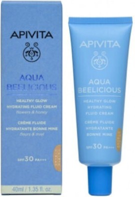 Apivita Aqua Beelicious 24ωρη Κρέμα Προσώπου Ημέρας με Χρώμα και SPF30 για Ενυδάτωση 40ml
