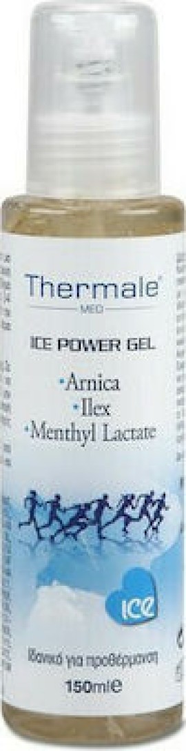 Thermale Med Ice Power Gel Φυσικό Αναλγητικό Gel Κρυοθεραπείας για Τόνωση & Ευεξία των Καταπονημένων σημείων του Σώματος 150ml