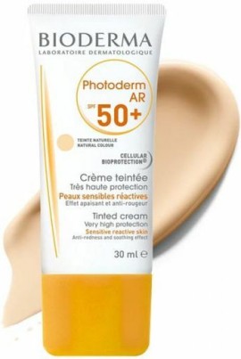 Bioderma Photoderm AR Tinted Natural Αδιάβροχη Αντηλιακή Κρέμα Προσώπου SPF50 με Χρώμα 30ml