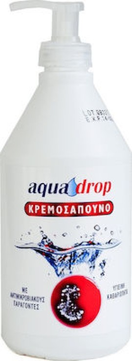 Aqua Drop Κρεμοσάπουνο με Αντιμικροβιακούς Παράγοντες 500ml
