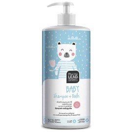 Pharmalead Baby Shampoo & Bath Απαλό Βρεφικό Σαμπουάν & Αφρόλουτρο για την Ευαίσθητη Βρεφική Επιδερμίδα 1L