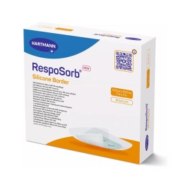 Hartmann Resposorb Silicone Border Aυτοκόλλητα Απορροφητικά Επιθέματα με Επιφάνεια Σιλικόνης 15x15cm 10τμχ