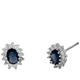 Verame Kate Silver Blue Υποαλλεργικά Σκουλαρίκια (Ασημί χρώμα με Μπλε Πέτρα)
