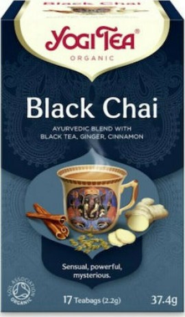Yogi Tea Black Τσάι Με Κανέλα Γλυκάνισο & Τζίντζερ 17 Φακελάκια