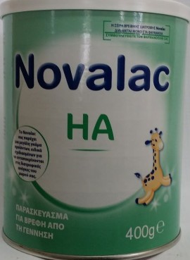 Novalac HA, Παρασκεύασμα για βρέφη απο την γέννηση 400gr