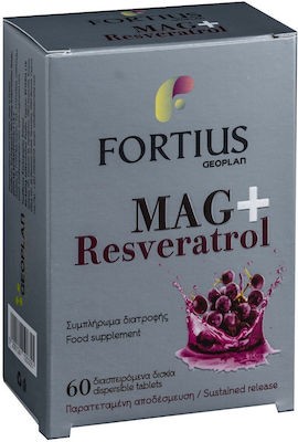 Geoplan Fortius Mag+ Resveratrol Συμπλήρωμα Διατροφής Οργανικού Μαγνησίου 60disp.tabs