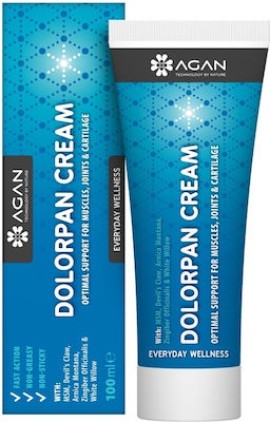 Agan Dolorpan Cream – Κρέμα για την Ανακούφιση των Συμπτωμάτων των Τραυματισμών των Αρθρώσεων, Συνδέσμων, Τενόντων και Μυών – 100ml