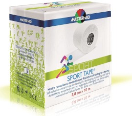 Master Aid Sport Tape (3,8 cm x 10 m) - Αυτοκόλλητη ανελαστική ταινία, για επιδέσεις, 1τμχ.