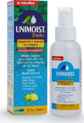 Intermed - Unimoist Spray Υγραντικό για την Ξηρότητα του Στόματος + του Λαιμού 100ml