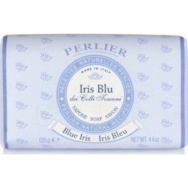 Perlier Iris Blue Solid Soap Bar Μπάρα Σαπουνιού (Μπλε Ίριδα) 125gr