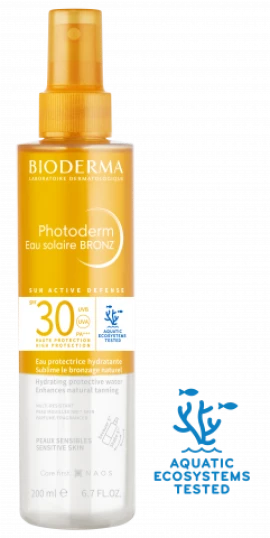 Bioderma Photoderm Eau Solaire Bronze SPF30 Αντηλιακό Ενυδατικό Νερό 200ml