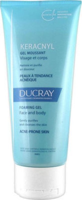 Ducray Keracnyl Gel Moussant Πρόσωπο και Σώμα 200ml