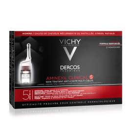 VIchy Dercos Clinical 5 Men Πρόγραμμα Κατά Της Τριχόπτωσης Για Άνδρες 21 Μονοδόσεις x 6ml