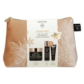 Apivita Queen Bee  Κρέμα Απόλυτης Αντιγήρανσης & Αναγέννησης Πλούσιας Υφής 50ml & Δώρο Mini Queen Bee Ορό Προσώπου 10ml & Mini Queen Bee Κρέμα Ματιών 5ml