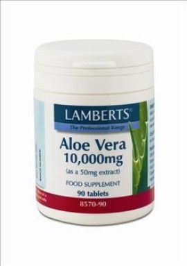 Lamberts Aloe Vera 10.000mg, Συμπλήρωμα Διατροφής Με Αλόη Βέρα, 90tabs