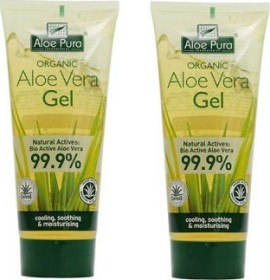 Optima PROMO Organic Aloe Vera Gel Ενυδατικό Τζελ Σώματος 2x100ml -50% Στο 2ο Προϊόν