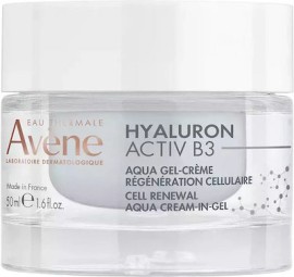 Avene Hyaluron Activ B3 Αντιγηραντική Κρέμα Τζελ Προσώπου Για Κυτταρική Ανάπλαση 50ml