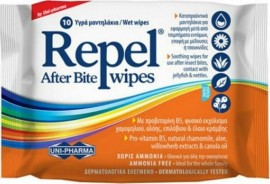 Uni-Pharma Repel After Bite Wipes 10τμχ