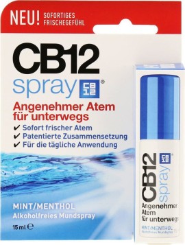 CB12 Spray Αναπνοής Με Γεύση Μέντας 15ml