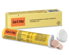 Cal-C-Vita Συμπλήρωμα Διατροφής με Ασβέστιο & Βιταμίνες C & B 15eff.tabs