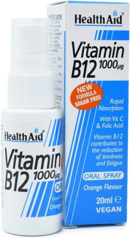 Health Aid Vitamin B12 1000μg Oral Spray Πορτοκάλι 20ml