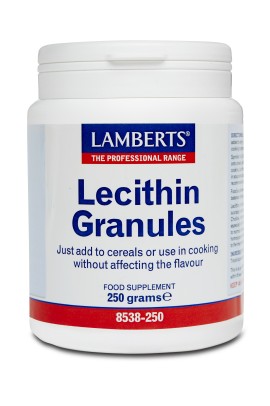 Lamberts Lecithin Granules Συμπλήρωμα Διατροφής Για Την Ενίσχυση Του Μεταβολισμού , 250gr