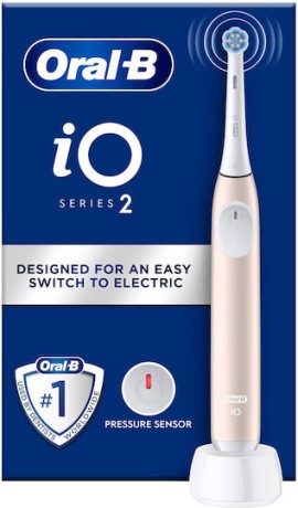 Oral-B iO 2 Series 2 Ηλεκτρική Οδοντόβουρτσα με Αισθητήρα Πίεσης Calm Pink