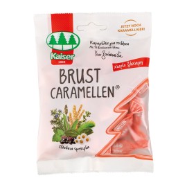 Kaiser Brust Caramellen Καραμέλες για τον Λαιμό με Βότανα και Βιταμίνη C 60gr
