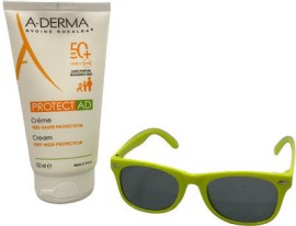 A-Derma Αδιάβροχο Παιδικό Αντηλιακό Σετ Γαλάκτωμα Protect AD για Πρόσωπο & Σώμα SPF50+ 150ml & Δώρο Παιδικά Γυαλιά Ηλίου