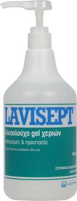 Lavipharm Lavisept Αντισηπτικό Gel Χεριών με Αντλία 1000ml