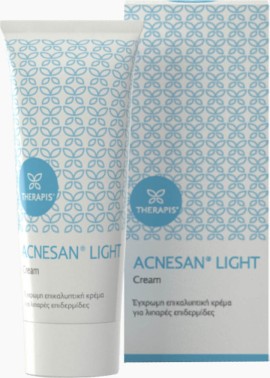 Therapis Acnesan Light Cover Cream for Oily Skin Επικαλυπτική Κρέμα Προσώπου για Λιπαρές/ Ακνεϊκές Επιδερμίδες, 75 ml