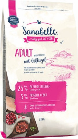 Sanabelle Adult Ξηρά Τροφή για Ενήλικες Γάτες με Πουλερικά 10kg Bosch Petfood Concepts