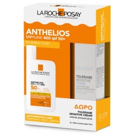La Roche Posay Anthelios UVMune 400 Invisible Fluid Αντηλιακό Προσώπου για Κανονικό & Μικτό Δέρμα SPF50+ 50ml & Δώρο Toleriane Sensitive Cream 15ml