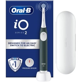 Oral B iΟ Series 2 Clean & Care Green & Travel Case Ηλεκτρική Οδοντόβουρτσα Πράσινη με Θήκη Ταξιδιού