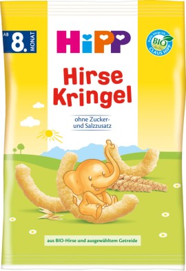 HIPP Βιολογικά Γαριδάκια από Κεχρί, Καλαμπόκι & Ρύζι για Παιδιά από τον 8ο Μήνα 30gr