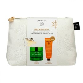 Apivita Bee Radiant Gel-Cream Ελαφριάς Υφής 50ml & Δώρο Face Mask Μάσκα Λάμψης Προσώπου με Πορτοκάλι 50ml